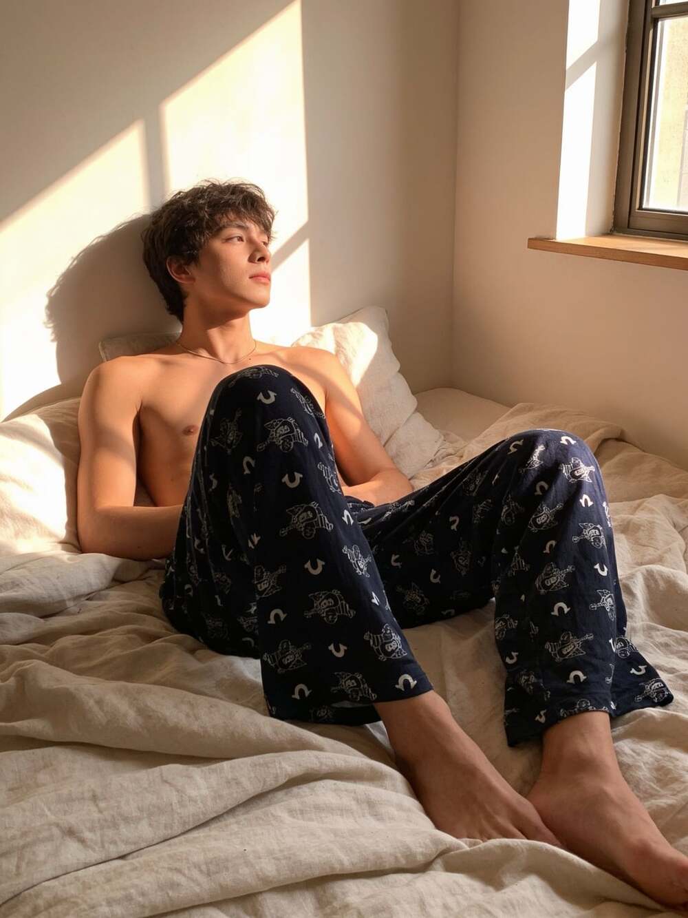 True Religion Printed Pajama Pants
